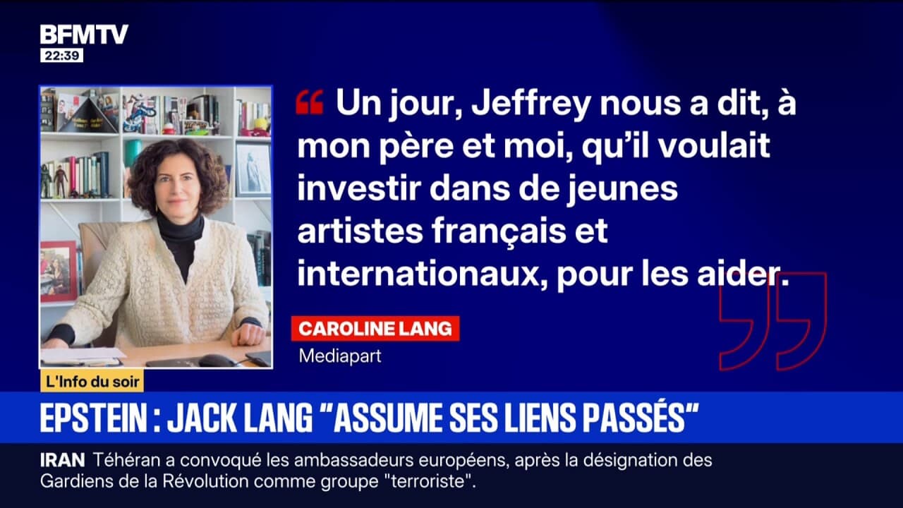 Caroline Lang, fille de Jack Lang, annonce sa démission du Syndicat des producteurs indépendants alors que son nom apparaît dans plusieurs échanges avec Jeffrey Epstein Kép