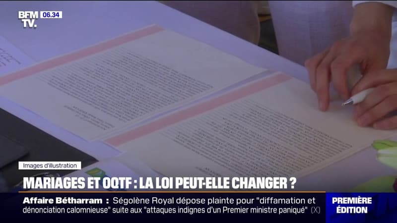 Une proposition de loi d'un sénateur vise à interdire un mariage en France quand l'un des futurs époux est soumis à une OQTF