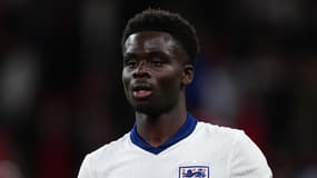 Bukayo Saka lors d'Angleterre-Islande, le 7 juin 2024 