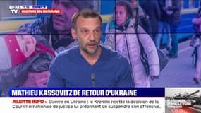 Matthieu Kassovitz de retour d'Ukraine: "On est dans une situation où il faut nourrir des enfants après 3 jours d'attente"