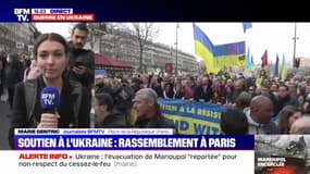 Anne Hidalgo et Yannick Jadot présents au rassemblement de soutien aux Ukrainiens à Paris