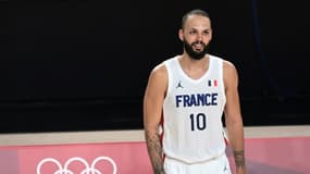 L'ailier des Bleus Evan Fournier lors du match contre les Etats-Unis aux jeux de Tokyo, le 25 juillet 2021 