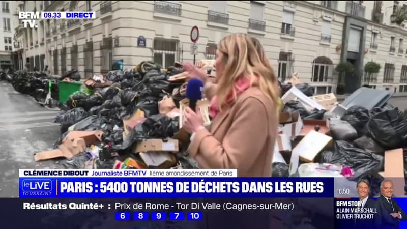 Grève des éboueurs: 5400 tonnes de déchets dans les rues de Paris