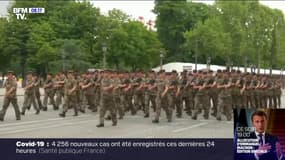 Les images des répétitions du défilé du 14-Juillet qui se poursuivent sur les Champs-Élysées