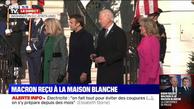 États-Unis: Emmanuel Macron est arrivé à la Maison Blanche pour sa rencontre avec Joe Biden