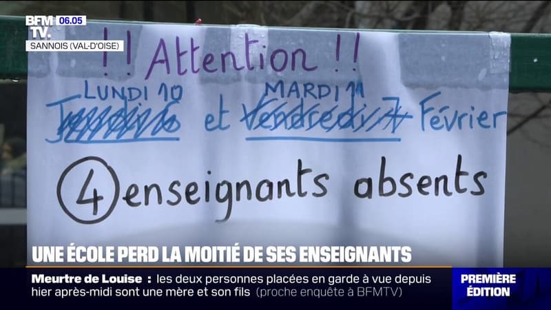 La moitié des enseignants absents et non remplacés dans une école maternelle de Sannois (Val-d'Oise)