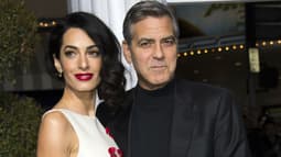 George Clooney et sa femme Amal à Hollywood en 2016