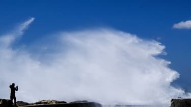 Vagues à Marseille, le 5 mai 2019 (PHOTO D'ILLUSTRATION).