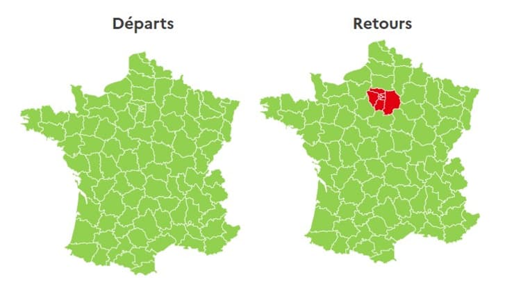 Ce lundi est classé rouge en Ile-de-France entre retours des vacances, reprise du travail et voies olympiques. Ce lundi est classé rouge en Ile-de-France entre retours des vacances, reprise du travail et voies olympiques.