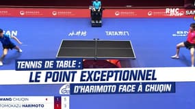 Tennis de table : le point exceptionnel d'Harimoto face à Chuqin