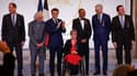 Emmanuel Macron a décoré plusieurs personnalités du sport français, mardi à l'Elysée