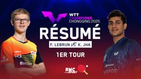 Résumé : Félix Lebrun entre en lice contre Kanak Jha (WTT Champions de Chongqing)