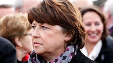 Le premier secrétaire du Parti socialiste, Martine Aubry, a réuni mardi les principales figures du PS afin de finaliser le calendrier des primaires qui permettront de désigner le candidat à la présidentielle de 2012. /Photo d'archives/REUTERS/Régis Duvign