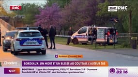 Bordeaux : un mort et un blessé au couteau, l'auteur tué