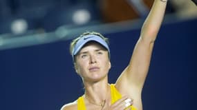 Elina Svitolina aux couleurs de l'Ukraine au tournoi de Monterrey le 3 mars 2022