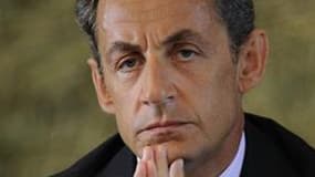 Nicolas Sarkozy a dit mercredi soir prendre acte des "excuses" de la commissaire européenne Viviane Reding, pour ses propos sur l'attitude de la France envers les Roms. /Photo prise le 1er juillet 2010/REUTERS/Philippe Wojazer