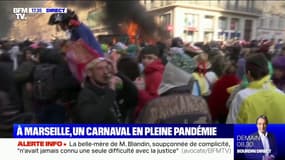 À Marseille, une foule se rassemble pour célébrer un carnaval
