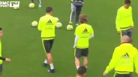 Quand Modric pousse Ronaldo sciemment à l’entrainement