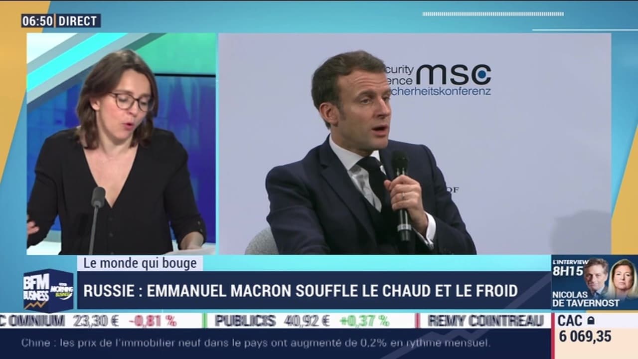 Delphine Liou : Russie, Emmanuel Macron souffle le chaud et le froid ...