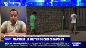 Policiers en arrêt maladie: "Un jeune a quand même été roué de coups par des policiers", rappelle Karim Bentahar de l'association Conscience, à Marseille