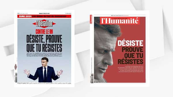 "Désiste, prouve que tu résistes": Libération et L'Humanité mettent la même citation en une