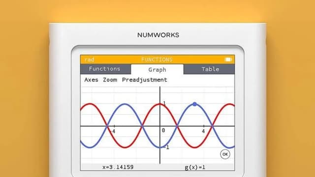 Numworks Calculatrice graphique, Langage Python, Mode examen, numworks