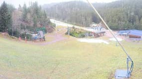 La station du Lac Blanc 900 (Vosges) le mardi 12 décembre 2023.