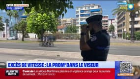 Nice: la police contrôle les excès de vitesse sur la Promenade des Anglais