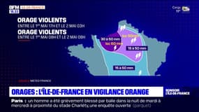 Orages: l'Île-de-France en vigilance orange