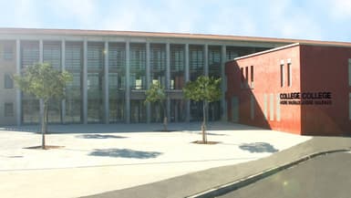 Capture d'une photo Google Street View, datant de 2019, du collège André Malraux, 13e arrondissement de Marseille (Bouches-du-Rhône). 