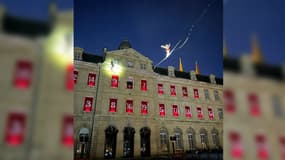La calendrier de l'Avent de la mairie de Caen (Calvados) le 2 décembre 2024. 
