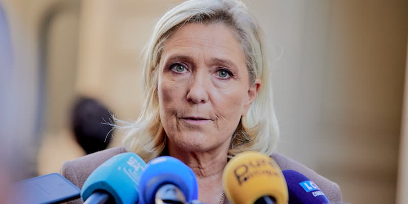 Marine Le Pen à Paris le 28 septembre 2025 à Paris
