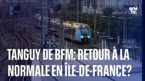  TANGUY DE BFM - Transports en île-de-France: notre reporter est allé vérifier l'état du trafic à l'heure de pointe