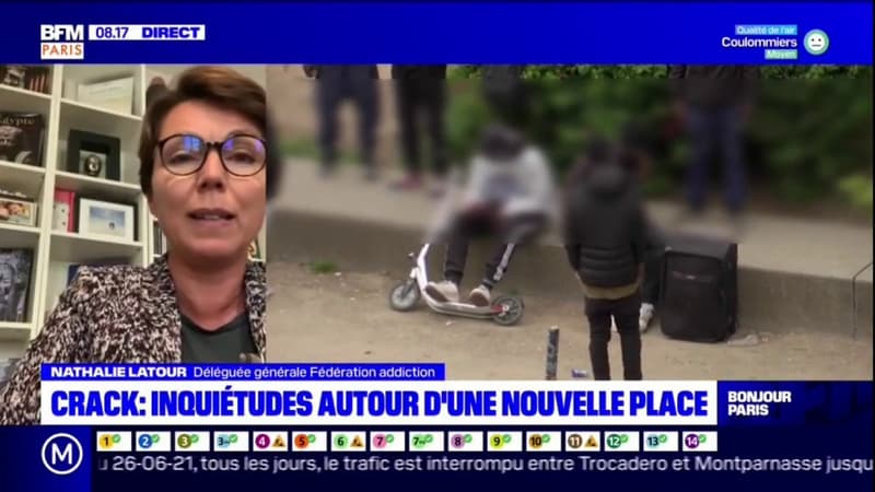 Crack à Paris: Nathalie Latour, déléguée de Fédération Addiction, "pas favorable" à un nouveau déplacement des consommateurs de stupéfiants
