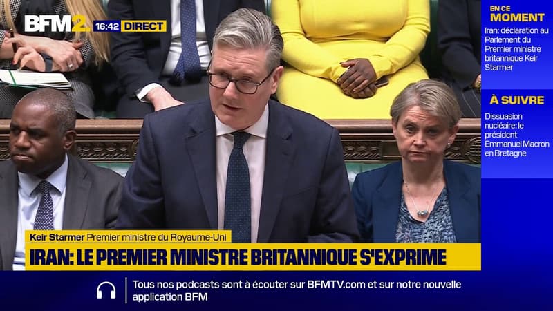 Iran: "Nous ne rejoindrons pas d'action offensive maintenant", assure le Premier ministre britannique Keir Starmer