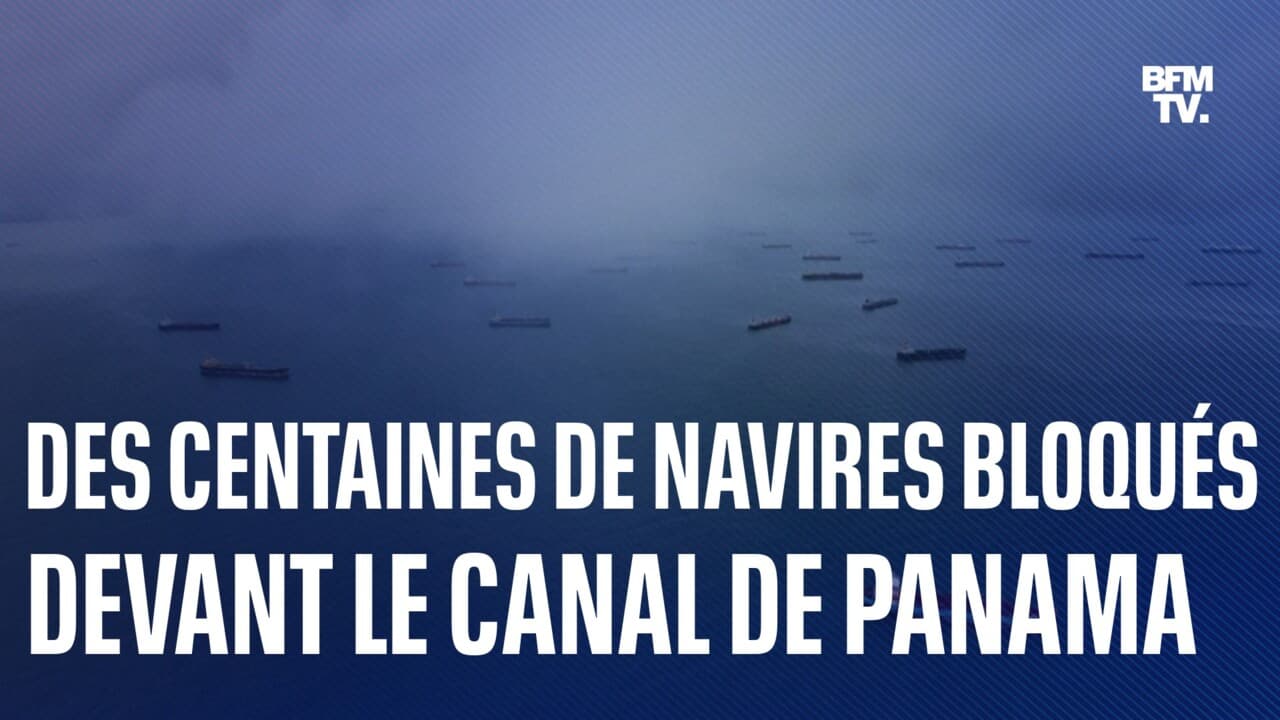 Cientos de barcos están bloqueados en el Canal de Panamá