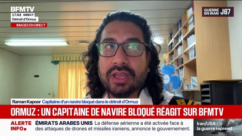 "On est coincé depuis le début de la guerre": un capitaine de navire bloqué dans le détroit d'Ormuz témoigne sur BFMTV