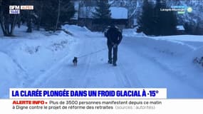 Hautes-Alpes: la vallée de la Clarée face à un froid glacial de -15°C