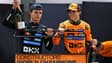 Lando Norris et Oscar Piastri célèbrent le titre de champion du monde des constructeurs de McLaren, le 5 octobre 2025