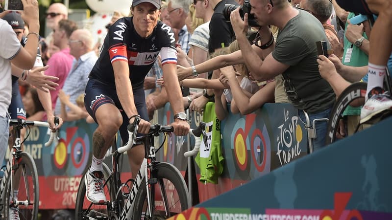 Sylvain Chavanel sous le maillot de l'équipe IAM