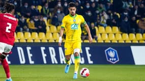 Ludovic Blas face à Brest en Coupe de France, le 28 janvier 2022.