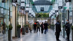 Le passage du Havre à Paris, une galerie de 40 boutiques qui va devoir fermer en raison des restrictions liées à la crise sanitaire, le 5 mars 2021