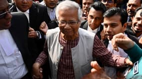 Muhammad Yunus, lauréat du prix Nobel de la paix en 2006, ici à Dacca (Bangladesh) le 1er janvier 2024.