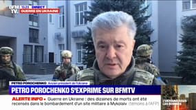 "Je soutiens totalement les positions prises par le président Zelensky", déclare l'ancien président ukrainien Porochenko