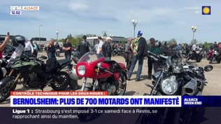 Bernolsheim: plus de 700 motards ont manifesté contre le contrôle technique obligatoire