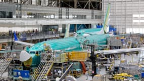 Des Boeing 737 Max sont assemblés à l'usine Boeing de Renton, dans l'État de Washington, le 25 juin 2024. 