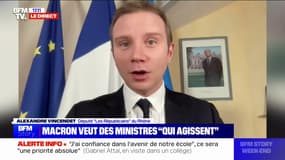 Remaniement: "Je me réjouis qu'un certain nombre de grandes personnalités politiques issues de l'UMP puissent prendre des responsabilités", affirme Alexandre Vincendet (LR)