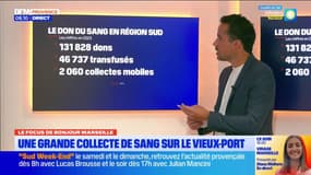Marseille: une grande collecte de sang organisée sur le Vieux-Port