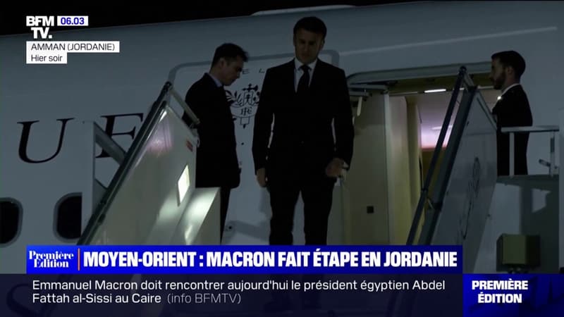 Après Israël et la Cisjordanie, Emmanuel Macron fait étape en Jordanie