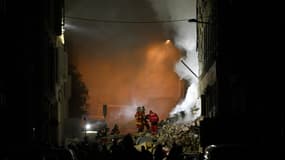 L'immeuble effondré à Marseille au 17 rue de Tivoli, le 9 avril 2023.